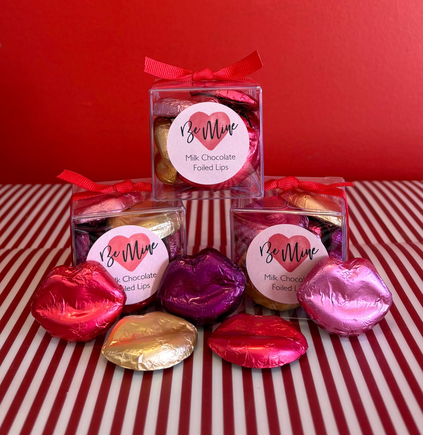 Milk Chocolate Foiled Lips