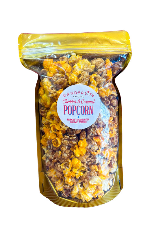Caramel and Cheddar Popcorn Mix